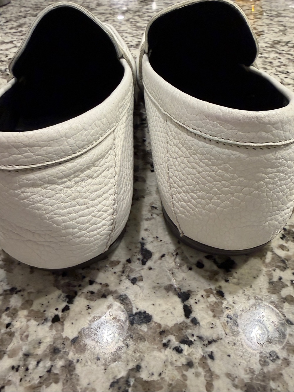 Versace Medusa White Pebbled Leather Slip-On Loafers Men’s US 10.5 EU 43.5 - Picture 5 of 9